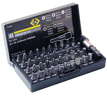 C.K T4509 25 mm Screwdriver Bit Set (41-Piece)