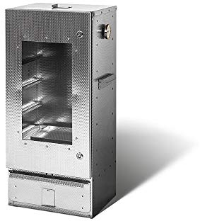 SMOKI- Räucherofen 85x39x33cm aus V2A-Edelstahl mit Scheibe