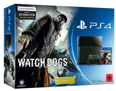 PlayStation 4 - Konsole inkl. Watch Dogs
