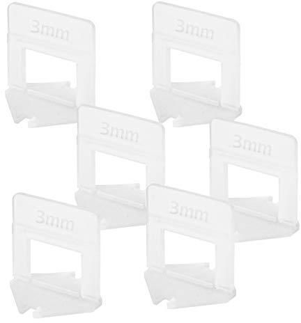 Lantelme 1000 Pièces 3mm Pour largeur de jointure de de Nivellement pour Carrelage | Croisillon Carrelage Autonivelant | Kit de Niveleur Carrelage pour le Bricolage et les Professionnels