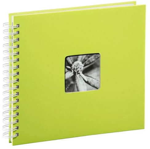 Hama Album Photo Fine Art (format 28 x 24 cm, 50 pages blanches, à spirale) Kiwi
