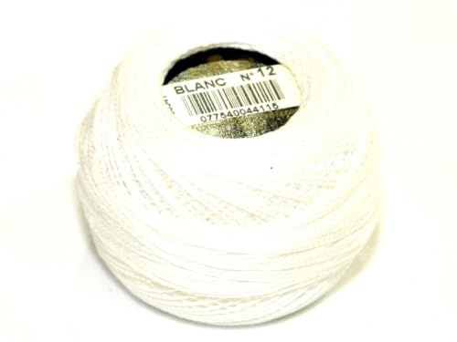 DMC Perlgarn, Baumwolle, Garndicke 12, 10 g Knäuel, Weiß