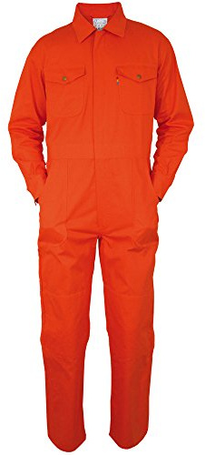 Carson Classic Workwear Arbeitsoverall aus reiner Baumwolle, 1 Stück, 60, orange, KTH735.OR