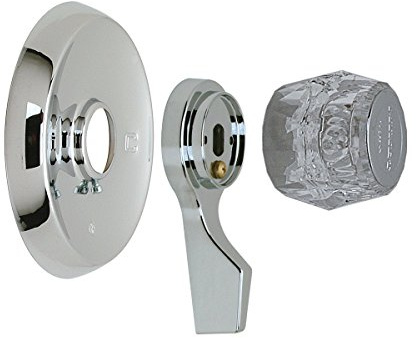 BrassCraft MXT04 Mixet Single Lever Tub and Shower Deluxe Trim Kit with Volume and Temperature Control Handles, Chrome