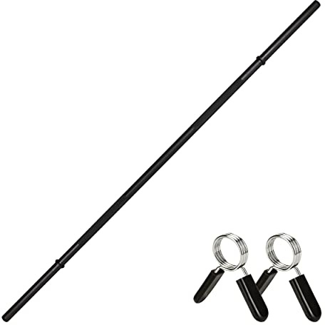 Langhantelstange mit Federverschluss | für Hantelscheiben mit 30 mm Bohrung | Langhantel (Langhantel)