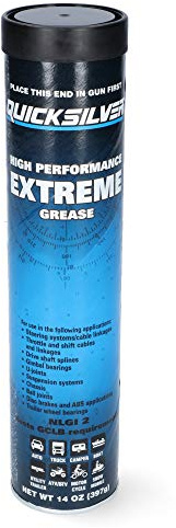 Boote & Yachten Kantschuster Quicksilver High Performance Extreme Grease 397g - Lithium Grease - 397 Gramm - Korrosion verhindern, Effizienzsteigerung - Lubrication of joints and gears