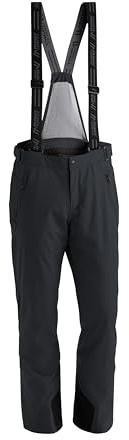 Maier Sports Anton 2, Pantalones de esquí para hombre, Pantalones de nieve impermeables con tirantes, Material elástico, Sin PFC, Acolchado mTHERM y protección contra la intemperie mTEX