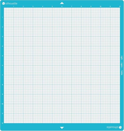 Silhouette CUT-MAT-12LT-3T Light Hold- Tappetino da taglio per Cameo, Trasparente,12 x 12 pollici