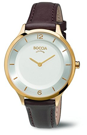 Boccia Damen-Armbanduhr Analog Quarz Leder 3249-04