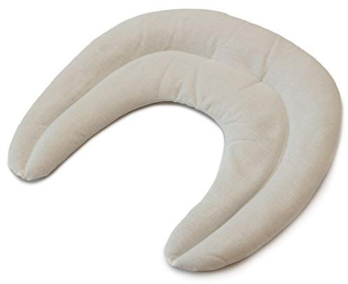 Coussin tour de cou compartimenté - Grains d´épeautre biologique - Coussin thermique pour la nuque- Coussin cervicales - nature