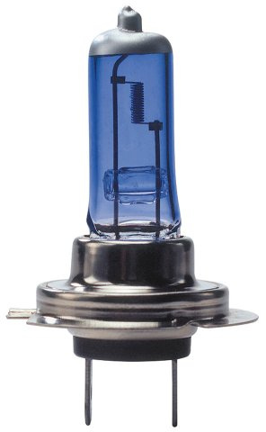 AUTO-STYLE AutoStyle SuperWeiß Blau H7 55W/12V/4200K Halogen Birnen (E13) | Satz à 2 Stück
