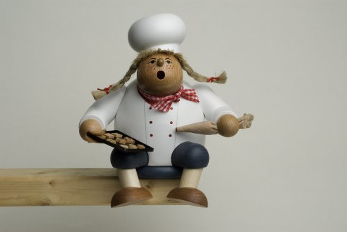 KWO Smoking Man Figurine, Pastry Cook, 17 cm