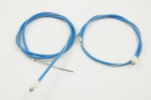 bankrupt_bike_parts RALEIGH BURNER/OLD SCHOOL BMX/MODERN BMX PAIR OF BLUE BRAKE CABLES