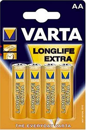 Varta Longlife - Pilas alcalinas AA Mignon (4 Unidades)