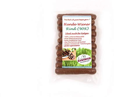 Keksdieb Hunde Wiener ohne Gewürze 10 Würstchen Größe 1 x 10 Stück