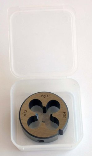 Filière M12 x 1,75 HSS - Taraud DIN 223 - Filetage à gauche