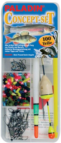 Paladin Set: Angelschnüre-haken Forellenset, farbig, 4300001