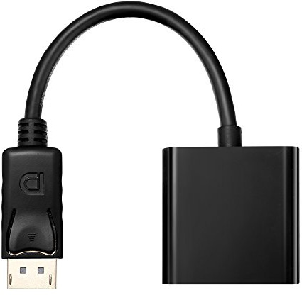 HDSupply DisplayPort auf DVI-D Adapter DisplayPort Stecker auf DVI-D Buchse | Adapterkabel mit DisplayPort Stecker auf DVI-D 18+1 Buchse, ideal zum Anschluss von DVI-Anzeigegeräten, schwarz