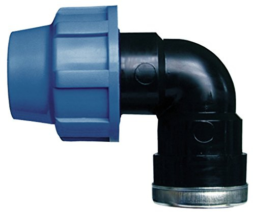 Cornat T610533 Bewässerungssystem Winkel PE-Rohr, Ø 32 mm, 1 Zoll Innengewinde, Polypropylen, für Kaltwasser