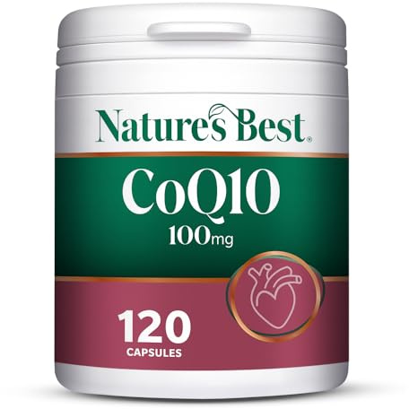 Nature's Best Co Enzyme Q10 - High Strength CoQ10 Supplement - One-a-Day - High Potency, Fast Absorption - UK Made - 100mg, 120 Capsules (4 Months' Supply)