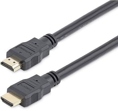StarTech Câble HDMI 5m, 4K 30Hz, Mâle vers Mâle, Noir (HDMM5M) | Haut débit avec Ethernet, HDMI 1.4, Moniteurs, Projecteurs, Téléviseurs, Écrans