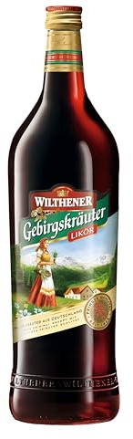 WILTHENER Gebirgskräuter I Herzhafter milder Kräuterlikör I 30% vol. I 1,0 l