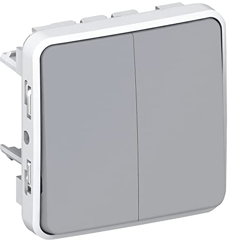 Conmutador doble estanco modular Legrand Plexo 069525 IP55