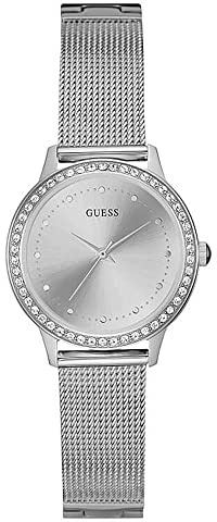 Guess DamenArmbanduhr Analog Quarz Edelstahl W0647L6