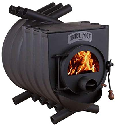 Werkstattofen Bruno Pyro IV mit Herdplatte - 22 kW Warmluftofen - Top Qualität - hochwertiger Stahl - Zulassung für Deutschland und Schweiz - BimSchV (ohne Untergestell, ohne Seitenverkleidung)