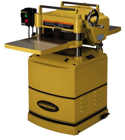 Powermatic 15-Inch Thickness Planer for Woodworking, Helical Style Cutterhead with 2-Speed (16 FPM / 20 FPM) Feed Rate, 3 HP, 230V 1Ph (15HH)