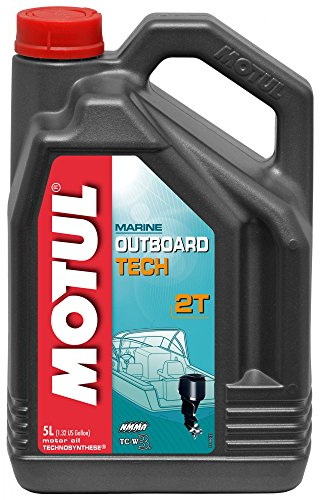 Motul Olio Motore fuoribordo Tech 2T, 5 l, 101728
