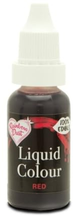 Rainbow Dust Airbrush Farbe -rot- 16ml, Lebensmittelfarbe flüssig