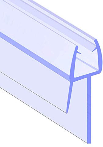 ECOSPA Rubber & Plastic Bath/Shower Screen Seal Strip for 6-8mm Glass Screens or Doors • Straight or Curved • Seals Gaps up to 21mm