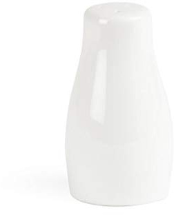 12X Olympia Whiteware Salt Shakers 90mm Porcelain Cruet Pot Kitchen Tableware