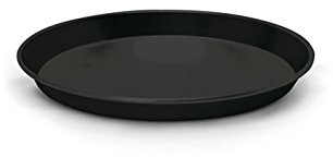 Teglia rotonda bassa in ferro blu per pizza, diametro 360 mm