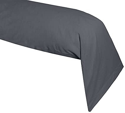 Stof T34820010 Alicia Taie de Traversin Coton Anthracite 185 x 45 cm