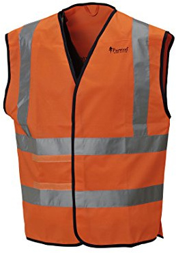 Pinewood Kinder Orange Signalwarnweste mit Reflektoren für optimale Sicherheit bei Gesellschaftsjagden