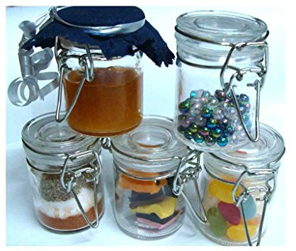 Mini Einmachglas mit Bügelverschluss 16 er Set Klar