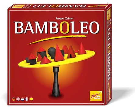 Zoch Bamboleo – Geschicklichkeitsspiel auf Korkkugel mit 25 Holzsteinen, Balance‑Akt und Family‑Fun, Holzspielmaterial, ab 6 Jahren