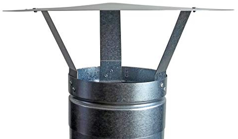 FOXY METAL FABRICATION CHIMNEY CAP,GALVANISED RAIN CAP,CHIMNEY COWL TO FIT 5''/125MM FLUE PIPE/STOVE PIPE