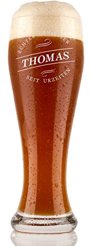 polar-effekt Bierglas Weizenbierglas mit Gravur personalisiert Weizenglas 0,5 Liter Weißbierglas Coole Geschenkideen 18 Geburtstag Männer Geschenke - Motiv Genießer seit Urzeiten…