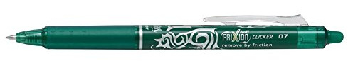 Pilot Clicker 0,7 mm Spitze löschbarer Tinte Gel Pen Tattoo Design Grün Tinte (je)