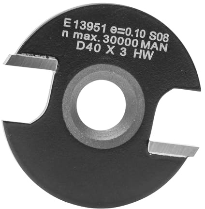 ENT 13951 Coltello per scanalatura a disco carburo, diametro (D) 40 mm, NL 3 mm, con foro svasato