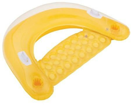 Intex Poolsessel Lounge Pool Schwimmliege Sitzmatratze Wasserliege 58859 (Gelb)