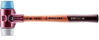 Halder 3013040 Simplex Soft-Face TPE-Mid/TPE-Soft Mallet, Multi-Colour, 40 mm