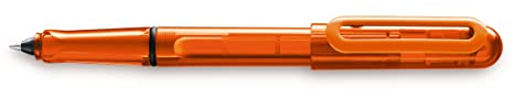 LAMY balloon Tintenroller 311 – Volltransparenter Rollerball in der Farbe Orange mit markantem Griffstück und elastischem Kunststoff-Clip – Mit Tintenrollerpatrone – Strichbreite M