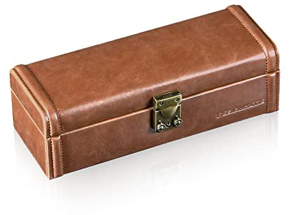 DESIGNHÜTTE® Uhrenbox/Uhrenaufbewahrung Camel 4 Braun für 4 Armbanduhren