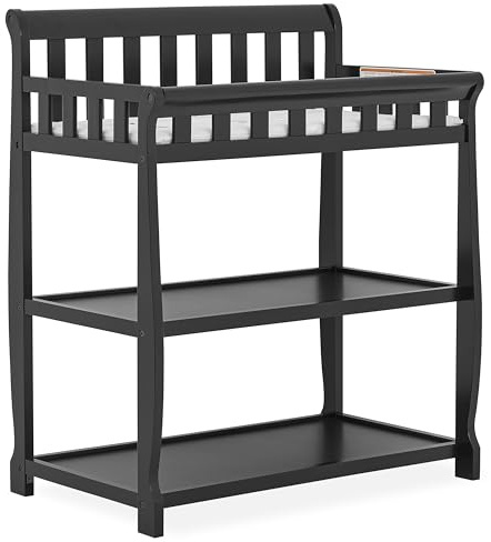 Dream On Me Ashton Changing Table, Black , 34x20x40 Inch (Pack of 1)