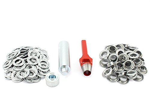 unbekannt Profi Ösenset 20mm + 20 Ösen verzinkt Zink Locheisen Ösenwerkzeug Ösenstanze