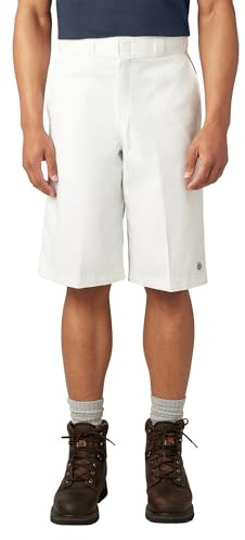 Dickies 13 inch Loose Fit Multi-Pocket Work Short-P Sport, Blanc (White), Unique (Taille Fabricant: 34) Homme
